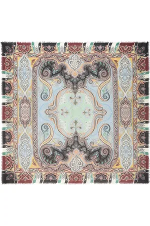 Etro Paisley-print cashmere shawl