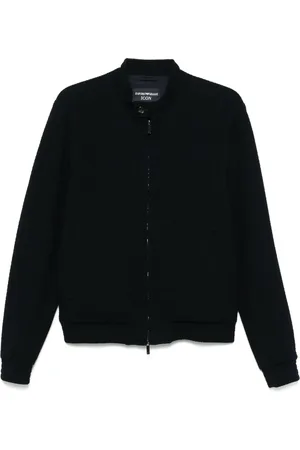 Emporio Armani Textured bomber jacket