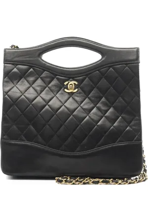 CHANEL 1989-1991 CC turn-lock two-way handbag
