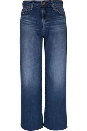 AG Jeans Mid-rise straight-leg jeans