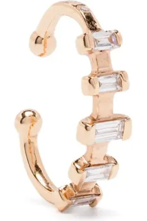 Shay 18K rose gold diamond cuff earring