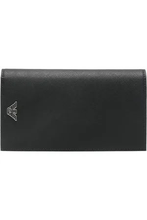Emporio Armani Logo-plaque Saffiano wallet