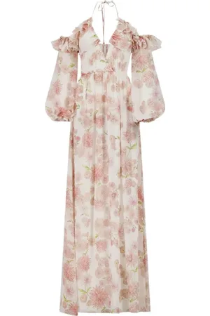 Giambattista Valli Floral-print halterneck dress