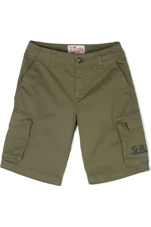 MC2 SAINT BARTH Embroidered-logo cargo shorts