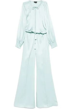 Tom Ford Long-sleeve gathered jumpsuit