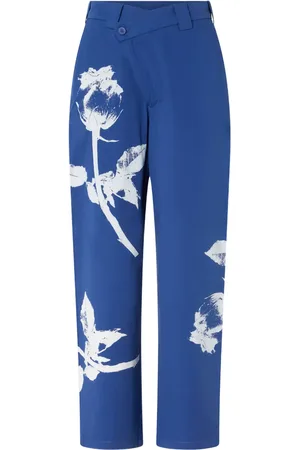 Pinko Floral-print cotton pants