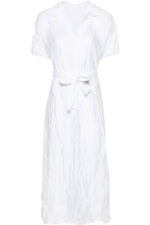 DANIELA GREGIS Crinkled-effect midi dress