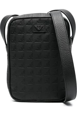 Emporio Armani Embossed-logo messenger bag