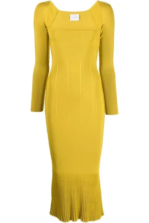 GALVAN Atalanta long-sleeve knitted dress