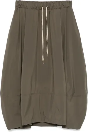 Gran Sasso Pleat-detail midi skirt