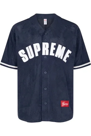 Supreme Ultrasuede mesh baseball jersey