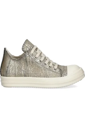 Rick Owens Cracked-effect sneakers