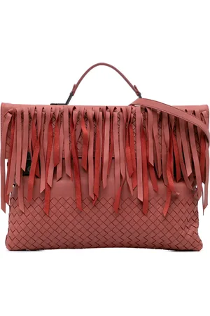 Bottega Veneta 2012-2024 Nappa Intrecciato Fringe business bag