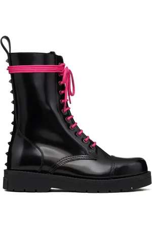 VALENTINO GARAVANI Untitled leather combat boots