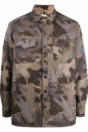 Etro Camouflage-pattern button-fastening shirt