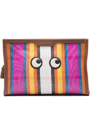 Anya Hindmarch Striped Eyes pouch
