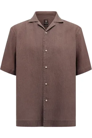 Boggi Milano Regular Fit Linen Shirt