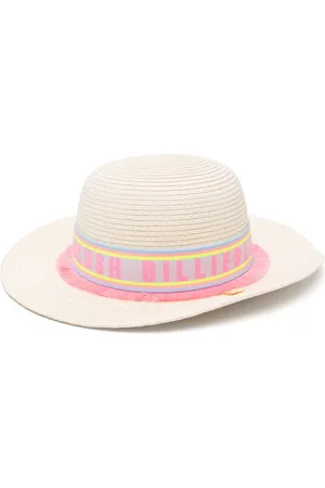 Billieblush Logo-stripe sun hat