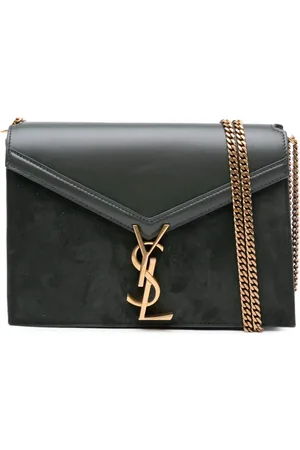 Saint Laurent 2021 Suede and Calfskin Monogram Cassandra Clasp Bag crossbody bag