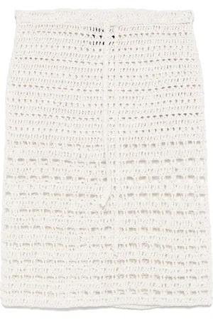 AMG Open-knit mini skirt