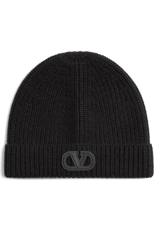 VALENTINO GARAVANI VLogo Signature ribbed wool beanie