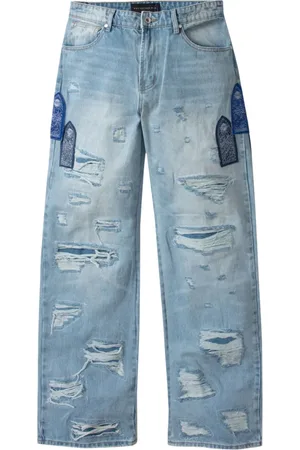 Who Decides War Side-patch jeans