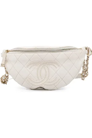 CHANEL 2019 CC Quilted Lambskin Studded Logo belt bag