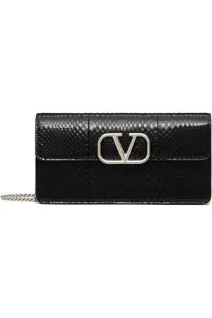VALENTINO GARAVANI VLogo Signature leather chain wallet