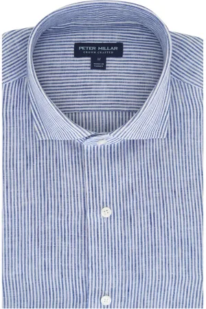 Peter Millar Striped linen shirt