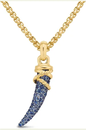 David Yurman 18kt yellow gold Tusk amulet (28.8mm)