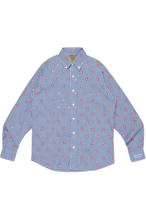 HUMAN MADE Heart gingham-pattern shirt