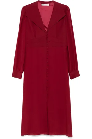 Alessandra Rich Polka-dot collar dress