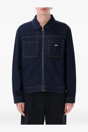 Obey Hardwork graphic-print denim jacket