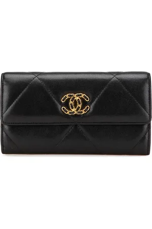 CHANEL 2019 Lambskin 19 Flap Wallet long wallets