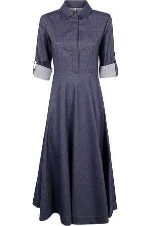 LIVIANA CONTI Denim midi dress