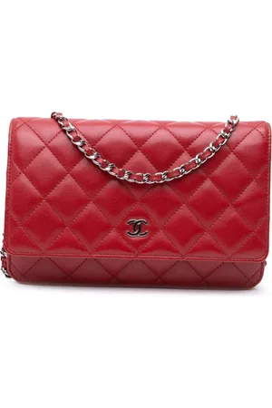 CHANEL 2013-2014 CC Lambskin Wallet on Chain crossbody bag