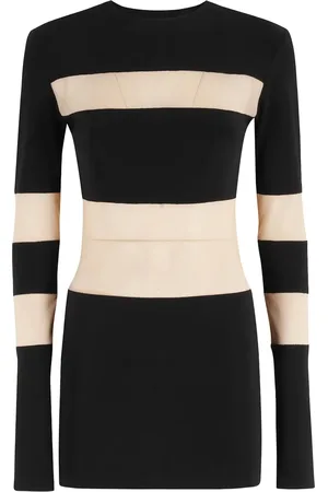 Norma Kamali Spliced Pickleball mini dress