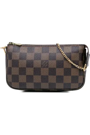 LOUIS VUITTON 2002 Damier Ebene Mini Pochette Accessoires handbag