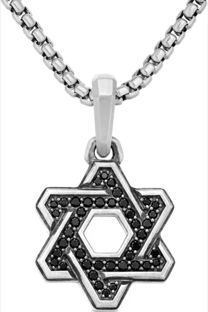 David Yurman Sterling Deco Star of David diamond pendant (24mm)