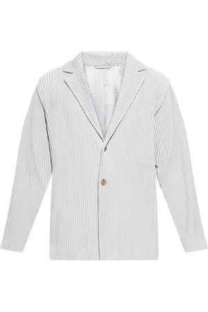 Issey Miyake Pleated single-breasted blazer