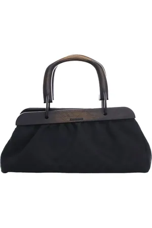 Gucci 2000-2015 GG Canvas Wood Frame handbag