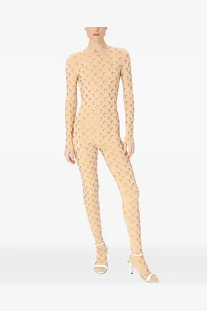 Marine Serre Moon-pattern jersey jumpsuit