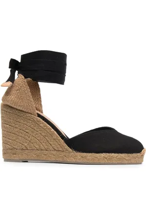 Castaner Almond-toe raffia sandals