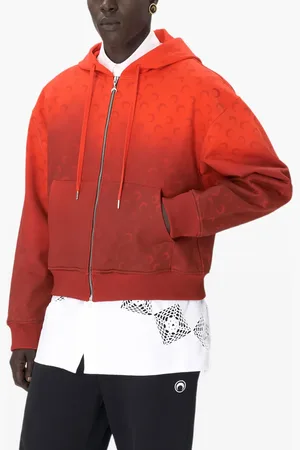Marine Serre Moon-pattern fleece hoodie