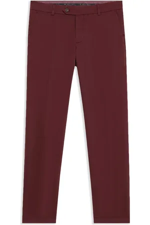 Brooks Brothers Pressed-crease tapered trousers