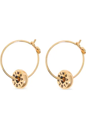 Bimba y Lola Logo-engraved hoop earrings