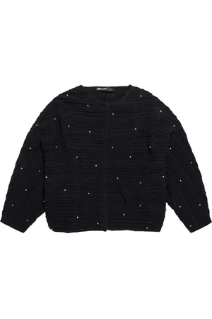 Bimba y Lola Beaded textured cardigan