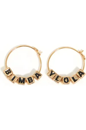 Bimba y Lola Dice logo hoop earrings