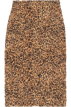 Bimba y Lola Leopard-print straight skirt