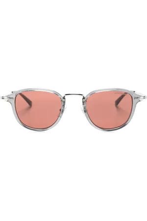 Montblanc Transparent round-frame sunglasses